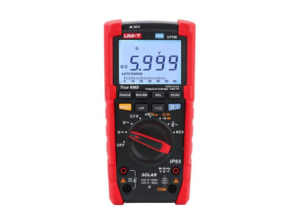 Solcelle Multimeter UT196 Solar PRO - UNI-T True RMS
