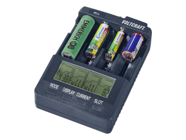 Batterioplader IPC-3 til NiCd, NiMH og Li-Ion, 20000 mAh, 4 slots - VOLTCRAFT