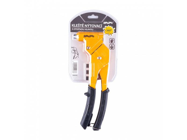 Blindnittetang MasiPro 102233 med 360° roterende hoved, rustfrit stål, stål og aluminium