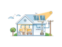 Spændingsomformer KEMOT PROsolar-5000 3500W 48V Sort