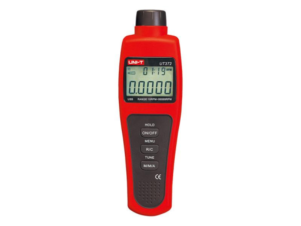 Tachometer UT372 UNI-T med USB-forbindelse og 5-cifret LCD-display