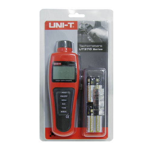 Tachometer UT372 UNI-T med USB-forbindelse og 5-cifret LCD-display