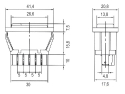 Bil vippekontakt TIPA 20A/12VDC (belysning)