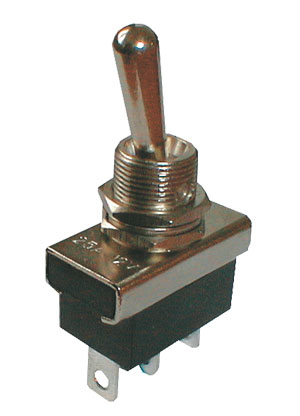 Afbryderkontakt ON-ON 2-pol./3-pin 12V TIPA