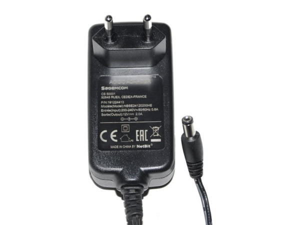 Napájač Sagemcom 12V 2000mA MBSE24120200HE (5,5x2,5mm)