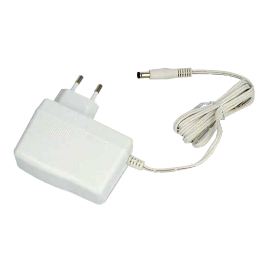 12V 2500mA CWT strømadapter (5.5x2.1mm) AC adapter, 5.5x2.1-2.5mm stik, strømkabel 1.5m