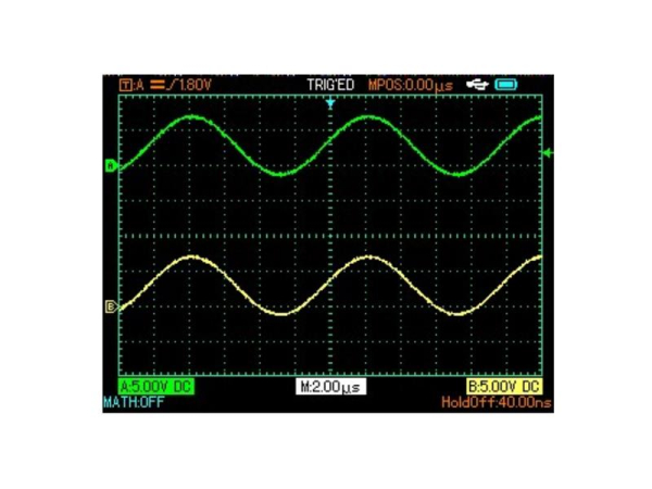 Håndholdt oscilloskop og multimeter UNI-T UTD1102C, 100MHz, 500MSa/s