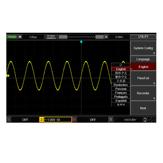 Oscilloskop UTD2102CEX+ 100 MHz 1 GS/s 2 kanaler UNI-T