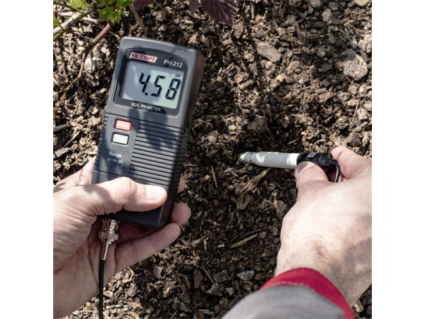 pH meter VOLTCRAFT PH-212 soil analysis set, 0-13 pH