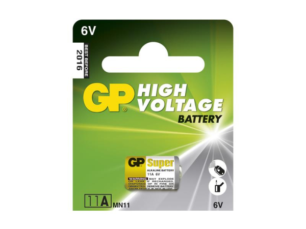 Alkalisk batteri GP 11AF 6V 38mAh 1 stk