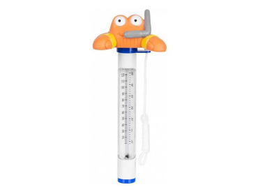 Svømmebassin termometer krabbe - STREND PRO, flydende, viser både Celsius og Fahrenheit