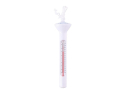 Termometer til swimmingpool EDCO analogt med flyder, snor, hvid, viser °C og °F, måleområde 0-50°C, ø 5 x 19 cm