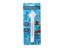 Termometer til swimmingpool EDCO analogt med flyder, snor, hvid, viser °C og °F, måleområde 0-50°C, ø 5 x 19 cm