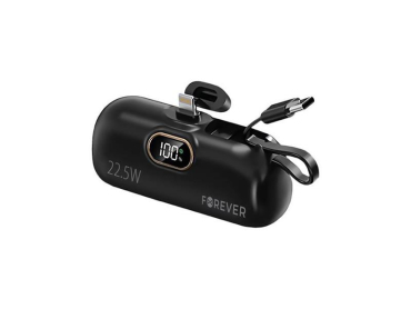 Mini PowerBank 5000mAh Lightning MTB-100 Forever Sort