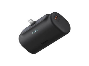 PowerBank 5000mAh 20W Hurtig Opladning BASEUS Compact Lightning Sort