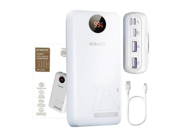 PowerBank 30000mAh ROMOSS PSW30PF Hvid