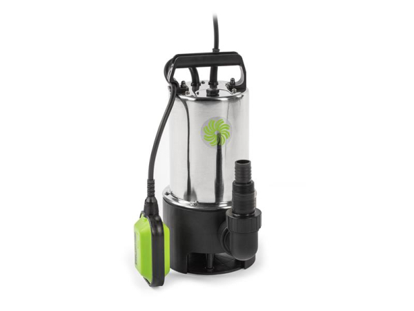 Dykpumpe FIELDMANN FVC 4002 EK i rustfrit stål, 900 W, 17.000 liter/t, maks dybde 8 m, partikelstørrelse 35 mm