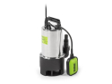 Dykpumpe FIELDMANN FVC 4002 EK i rustfrit stål, 900 W, 17.000 liter/t, maks dybde 8 m, partikelstørrelse 35 mm