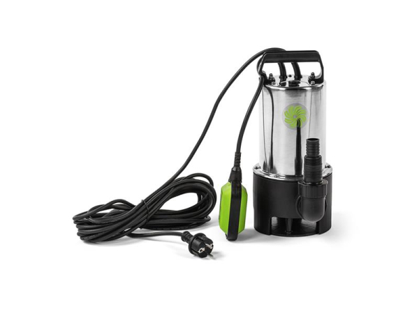 Dykpumpe FIELDMANN FVC 4002 EK i rustfrit stål, 900 W, 17.000 liter/t, maks dybde 8 m, partikelstørrelse 35 mm