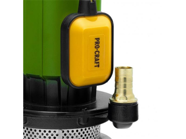 Dykpumpe PROCRAFT PN24 til rent og forurenet vand, 750W, 15000l/h, 25m, 230V