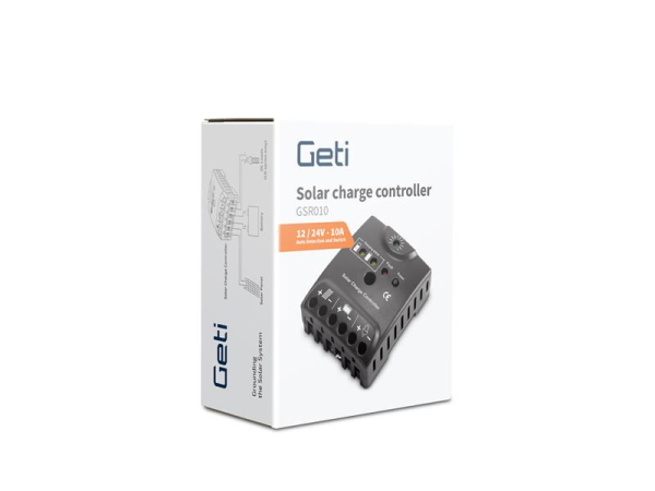 PWM solregulator Geti GSR010 12-24V/10A
