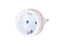 Rejseadapter SOLIGHT PA01-IT type L til brug fra Tjekkiet i Italien, med jordforbindelse, 100V-250V/max. 10A, max. 2300W/230V, hvid