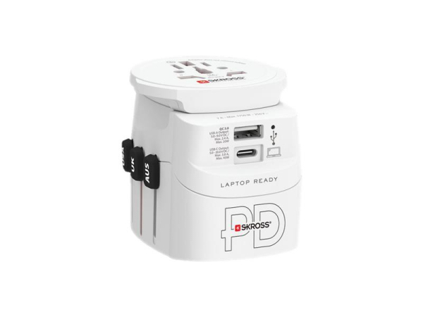 Rejseadapter SOLIGHT PA46PD45 universel til 200 lande med hurtig opladning USB-C 45W