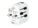 Rejseadapter SOLIGHT PA46PD45 universel til 200 lande med hurtig opladning USB-C 45W