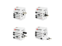 Rejseadapter SOLIGHT PA48PD65 universel til 220 lande med hurtigopladning USB-C og USB-A