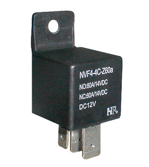 Bilrelæ 12V/60A 1xC Elektromagnetisk NVF4-4C