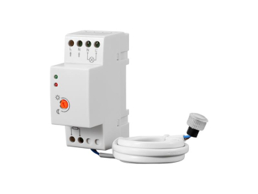Skumringssensor GETI GS3102 med justerbar lysniveau og relæ, 20A, 220-240 VAC