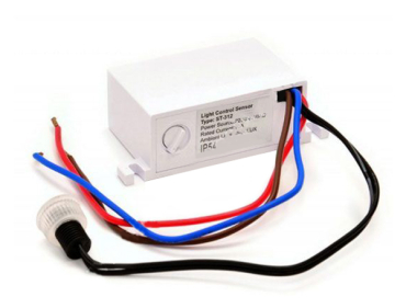Skumringsafbryder ST312 med ekstern sensor STARLUX 230V/10A, tænder ved belysning under 5-50 LUX - justerbar, kontakttype=relæ