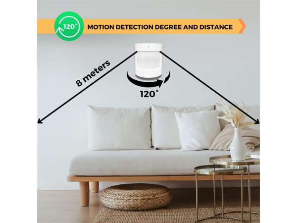Smart bevægelsesdetektor NOUS E2 ZigBee Tuya, styr lys og scener, batterilevetid 5 år