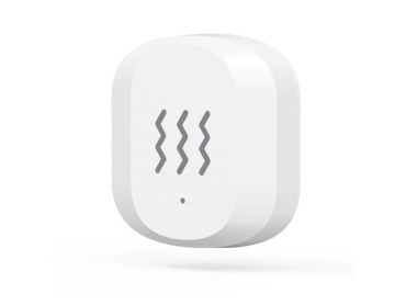 Smart vibrationsdetektor WOOX R7081 ZigBee Tuya, hvid, batteridrevet, IP20
