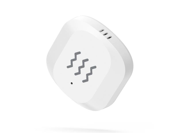 Smart vibrationsdetektor WOOX R7081 ZigBee Tuya, hvid, batteridrevet, IP20