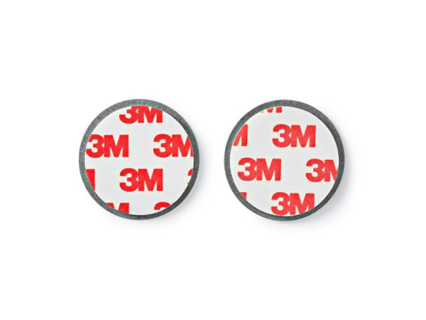 DTCTBR05 NEDIS detektor til montering, selvklæbende, 39 mm diameter, 3 m tape, maks. 400 g belastning, metal, sølv