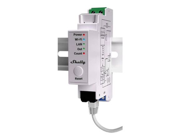 Electric meter 1F on DIN rail SHELLY PRO EM-50 Wi-Fi