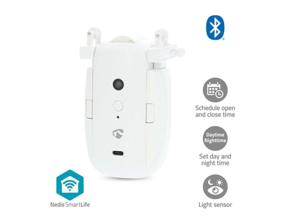 Smart gardinmotor Bluetooth NEDIS BTMC20WT1PC Tuya