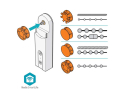 Smart rullegardin- og persiennekontrol NEDIS BTMR10WT Bluetooth Tuya