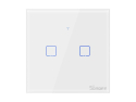 Smart WiFi lyskontakt SONOFF T0EU2C-TX, touch, 2 kanaler, 90~250V AC