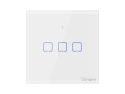 Smart WiFi lyskontakt SONOFF T0EU3C-TX, touch, 3 kanaler, 90~250V AC