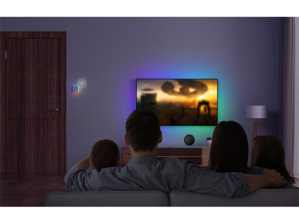Smart WiFi lyskontakt SONOFF TX T5 1C med stemmestyring og farvet LED-baggrundsbelysning