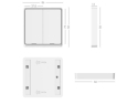 Smart switch IMMAX NEO 07507L ZigBee Tuya uden ledninger