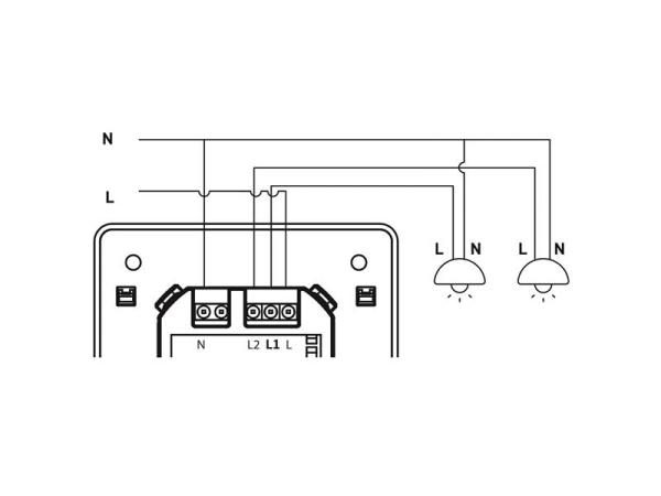 Smart lyskontakt IMMAX NEO 07513L WiFi Tuya, berøringsfølsom, stemmestyring, app-kontrol, installationsvenlig