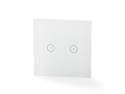 Smart WiFi dobbelt væglampekontakt NEDIS WIFIWS20WT, kompatibel med SmartLife og Tuya