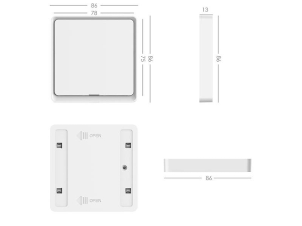 ZigBee Smart switch sæt med 3 stk IMMAX NEO 07506C Tuya