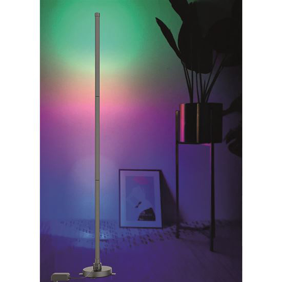 Smart WiFi gulvlampe SOLIGHT WO62 Rainbow, RGB LED, fjernbetjening inkluderet