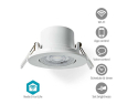 Smart LED indbygningsspot NEDIS WIFILCS10WT 40W WiFi Tuya