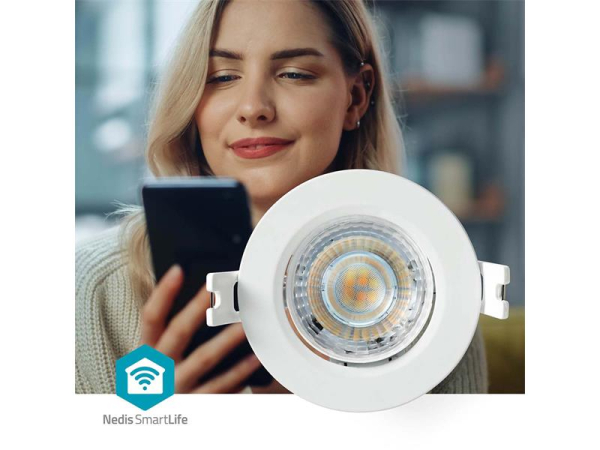 Smart LED indbygningsspot NEDIS WIFILCS10WT 40W WiFi Tuya