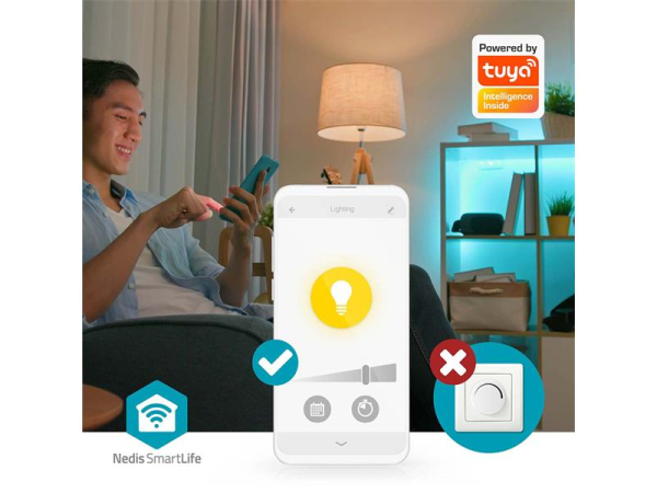 Smart LED indbygningsspot NEDIS WIFILCS10WT 40W WiFi Tuya
